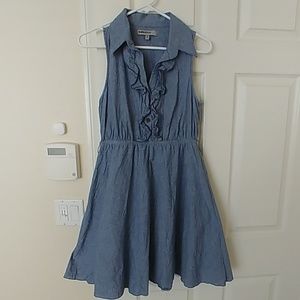 Jean dress with flowy skirt
